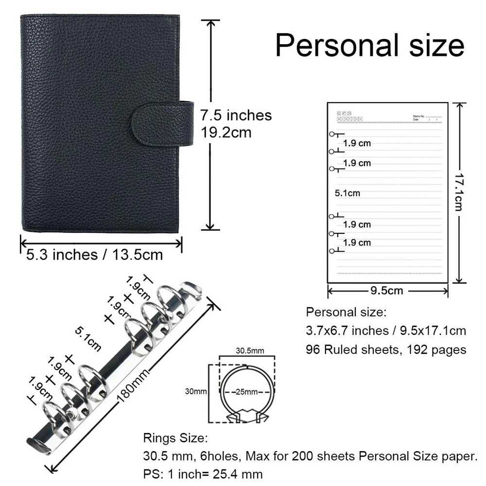 Faux Leather Organizer Personal-7 Faux Leather Personal Organizer-7