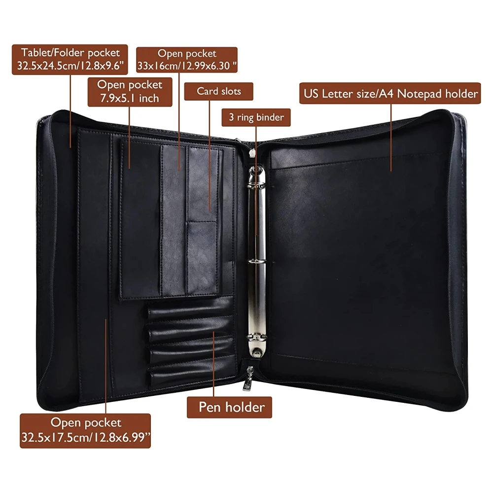 Personalized Padfolio with A4 Notepad