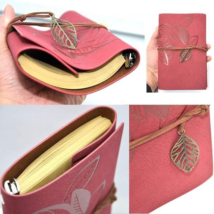 Emboss Logo PU Leather Travel Diary