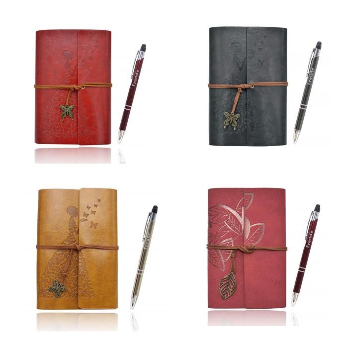 Emboss Logo PU Leather Travel Diary
