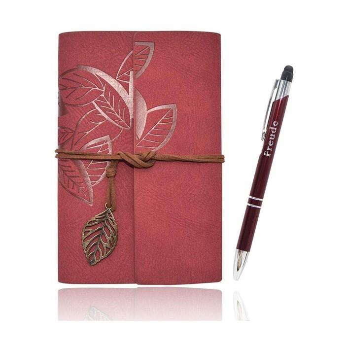 Emboss Logo PU Leather Travel Diary