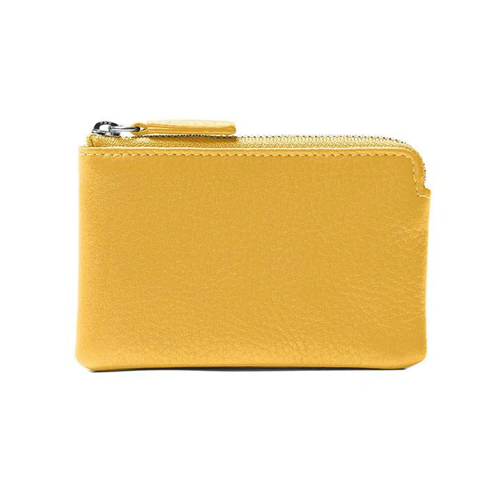 Zipper Women Genuine Leather Coin Wallet