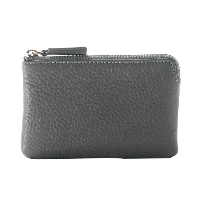 Zipper Women Genuine Leather Coin Wallet