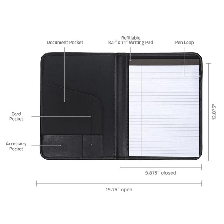 Bifold Leather Portfolio A4