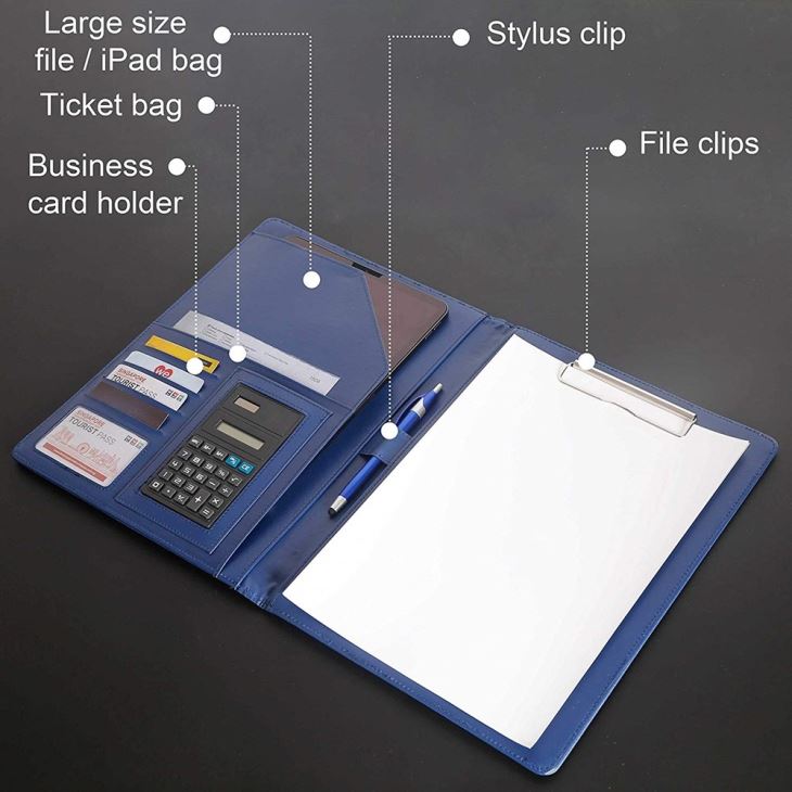Leather Notebook Portfolio Organizer