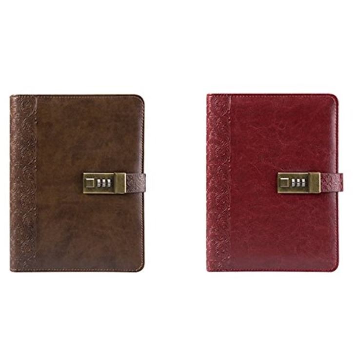 PU Leather Diary With Lock
