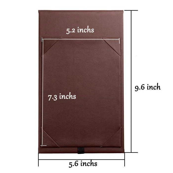 Restaurant Leather Table Stand Menu Holder