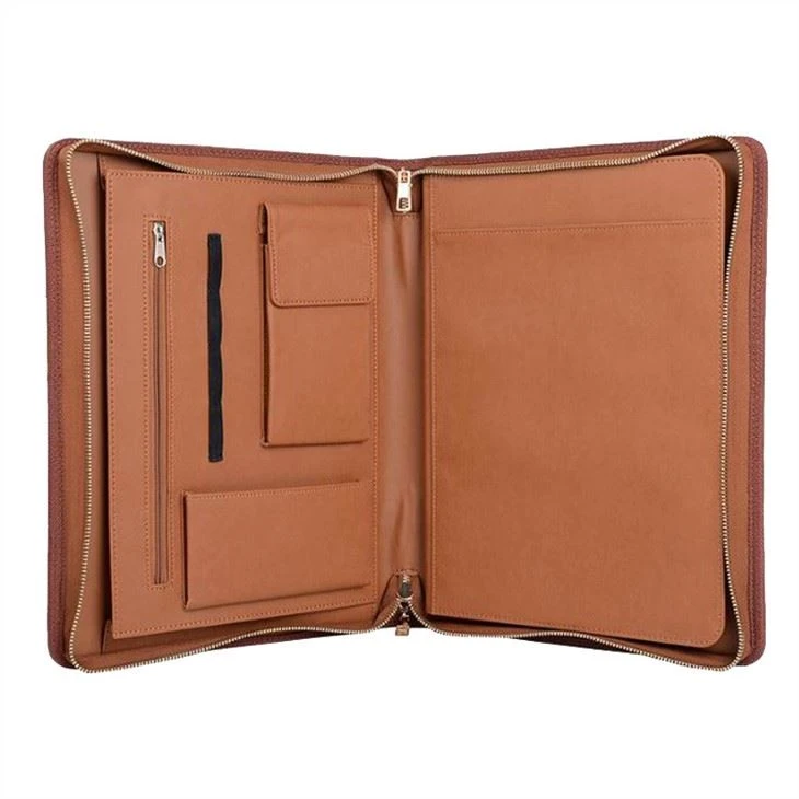 luxury stock leather a4 portfolio file folder