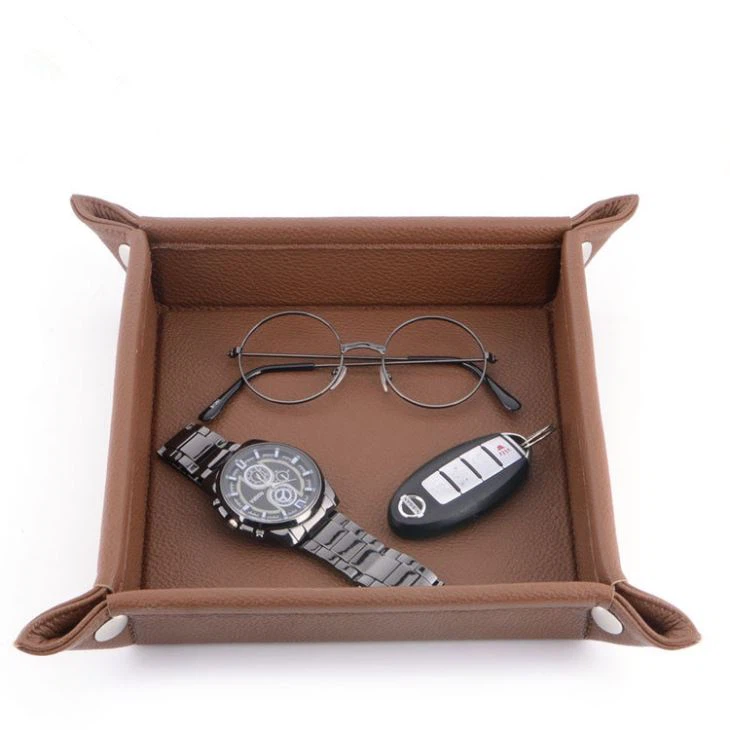 pu leather tray