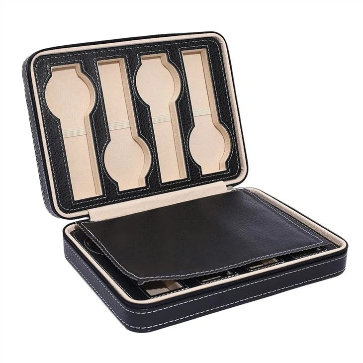 Portable Leather Watch Box