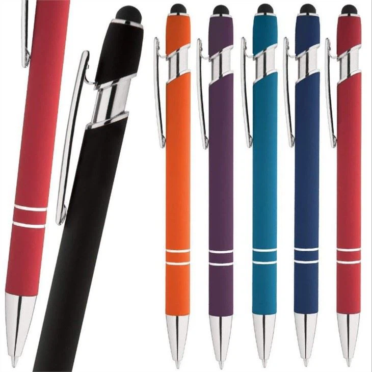 Rainbow Rubberized Ballpoint Pen